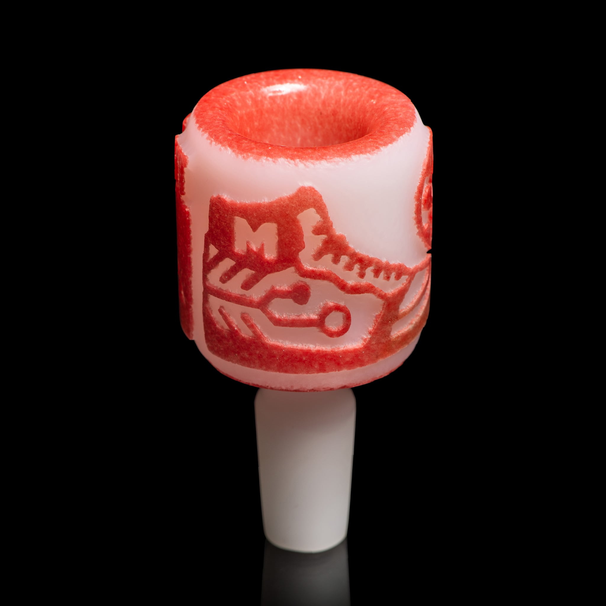 Sneakerhead OG White and Red Frit Bowl - Image 6