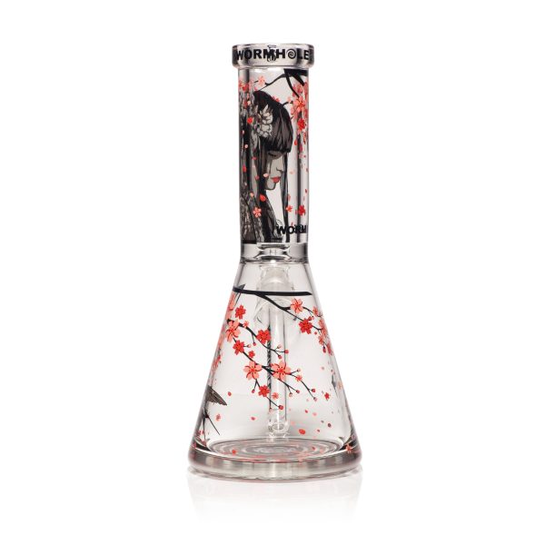 Sakura 13" Clear Beaker Bong - Image 3