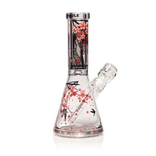 Sakura 13" Clear Beaker Bong - Image 4