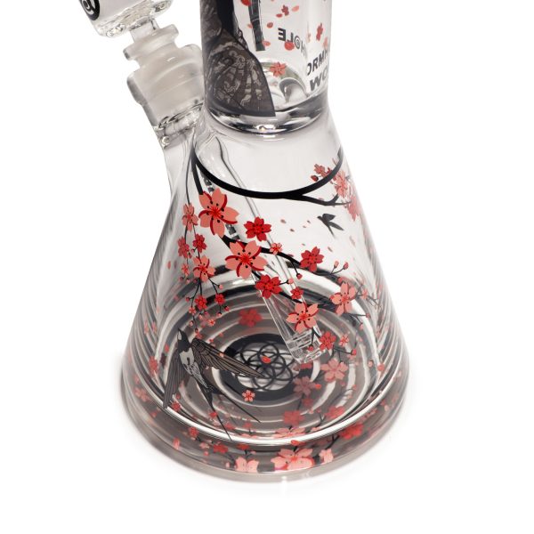 Sakura 13" Clear Beaker Bong - Image 7