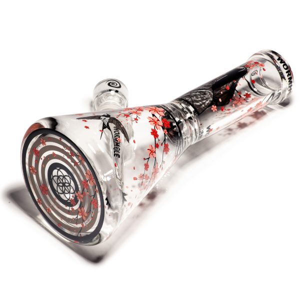 Sakura 13" Clear Beaker Bong - Image 8