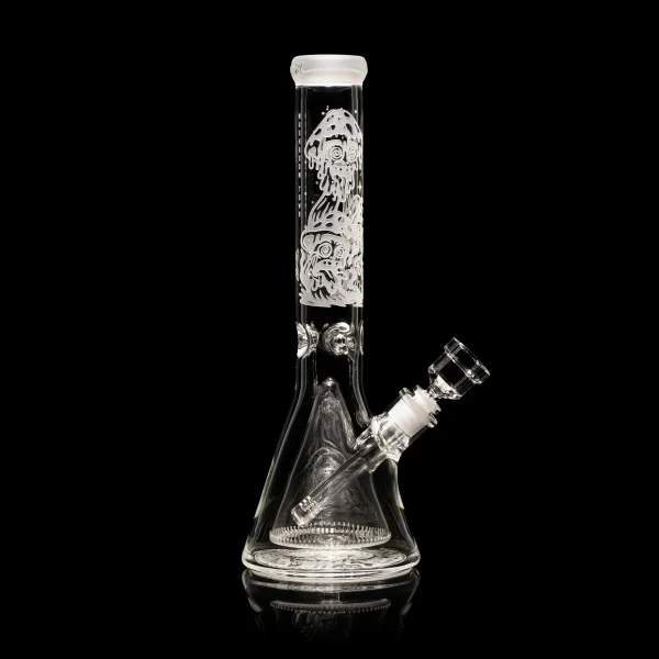 Mushroom Town 14" Collins Perc Beaker Bong - Image 3